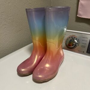 Rainbow Gradient Rain Boots